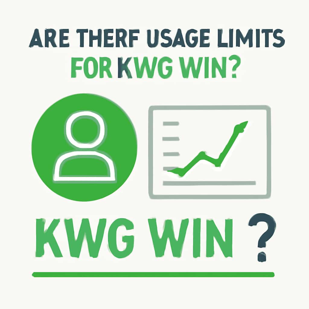 An educational diagram on KWG Win usage limits.