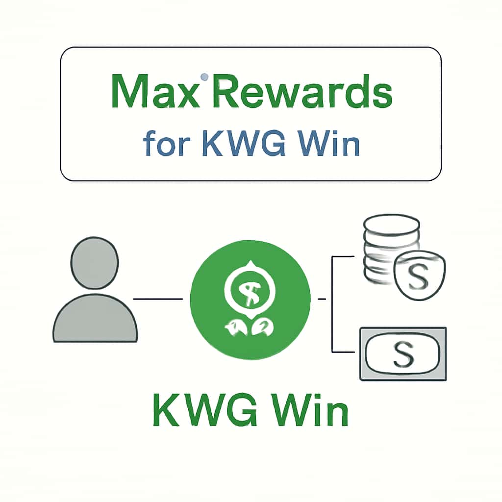 An educational diagram about Max Rewards for KWG Win.